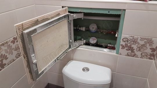 Люк под плитку Нажимной Секрет-Лайт 450*450 Люк под плитку Нажимной Секрет-Лайт 450*450