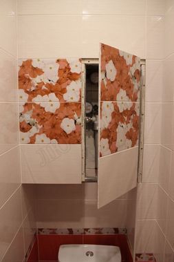 Люк под плитку Нажимной Секрет-Лайт 450*450 Люк под плитку Нажимной Секрет-Лайт 450*450