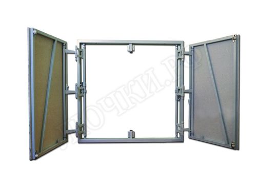 Люк под плитку Нажимной Железяка, 2 створки Люк под плитку Нажимной Железяка, 2 створки