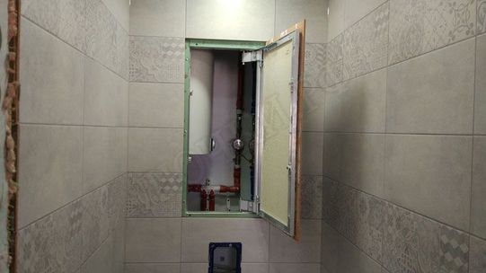 Люк под плитку Нажимной Секрет-Лайт 450*450 Люк под плитку Нажимной Секрет-Лайт 450*450