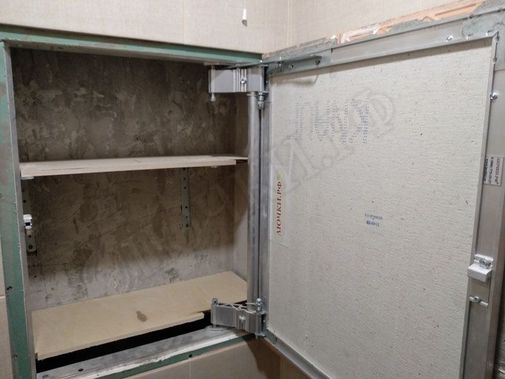 Люк под плитку Нажимной Секрет-Лайт 450*450 Люк под плитку Нажимной Секрет-Лайт 450*450