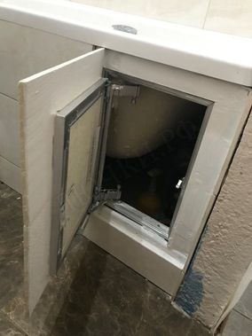 Люк под плитку Нажимной Секрет-Лайт 450*450 Люк под плитку Нажимной Секрет-Лайт 450*450