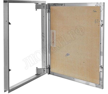 Люк под плитку Нажимной Секрет-Лайт 450*450, 1 створка Люк под плитку Нажимной Секрет-Лайт 450*450, 1 створка