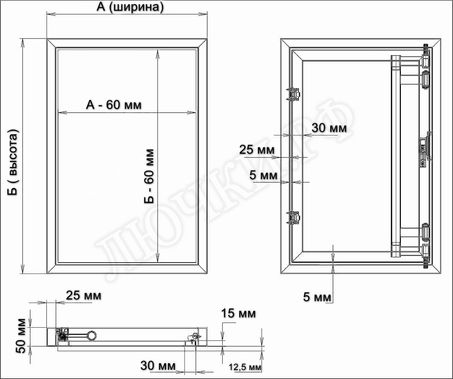 Люк под плитку Атлант 200*1450 Люк под плитку Атлант 200*1450