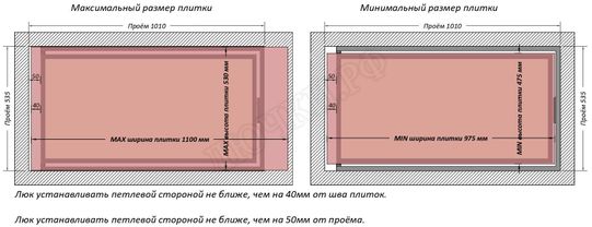 Люк под плитку Шагма для плитки 1000*500 (требуемый размер проема 1010*535, размер люка 960*533) Люк под плитку Шагма для плитки 1000*500 (требуемый размер проема 1010*535, размер люка 960*533)