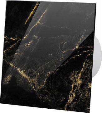 Вытяжной вентилятор airRoxy dRim, 125 HS, глянцевое стекло, чёрно-золотой мрамор, 01-186 Вытяжной вентилятор airRoxy dRim, 125 HS, глянцевое стекло, чёрно-золотой мрамор, 01-186